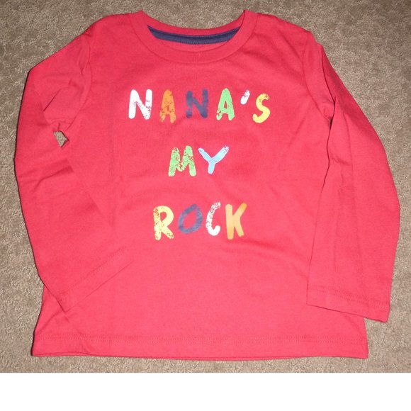 Toddler Boys Girls Falls Creek  "Nana's My Rock" T-shirt Size 2T 4T NWT grandma - Picture 1 of 2